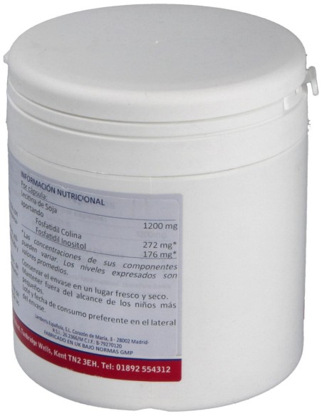 Lecitina De Soja 1200 Mg. 120 Cap.