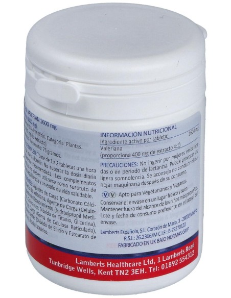 Lamberts Valeriana 1600 Mg 60Comp