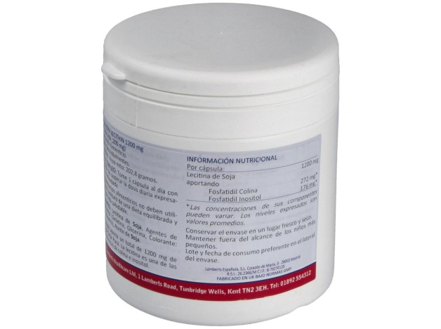 Lecitina De Soja 1200 Mg. 120 Cap.
