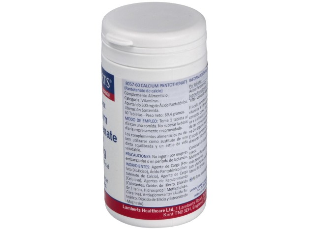 Lamberts Calcium Pantothenate 500Mg 60Comp