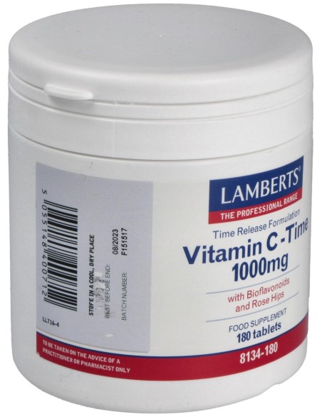 Vitamina C 1000Mg Con Bioflavonoides 180 Cápsulas