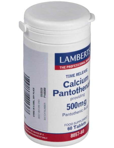 Lamberts Calcium Pantothenate 500Mg 60Comp