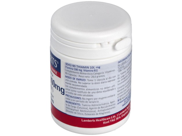 Vitamina B-1 100 Mg.(Tiamina) 90 Cap.