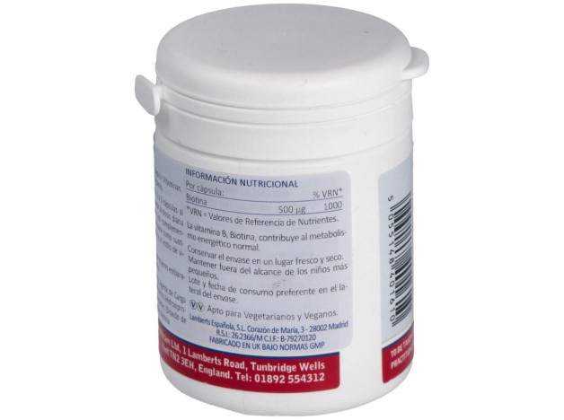 Lamberts Biotin 500Mg 90Cáps
