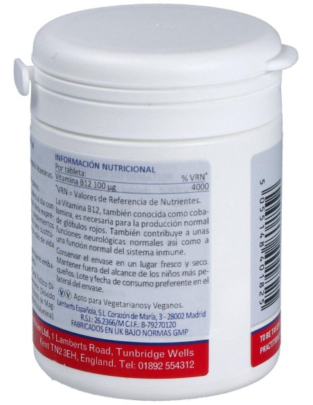 Vitamina B12 100 Mcg. 100 Comp.