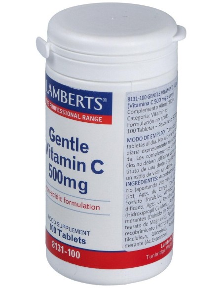 Lamberts Gentle Vitamina C 500Mg 100 Comprimidos