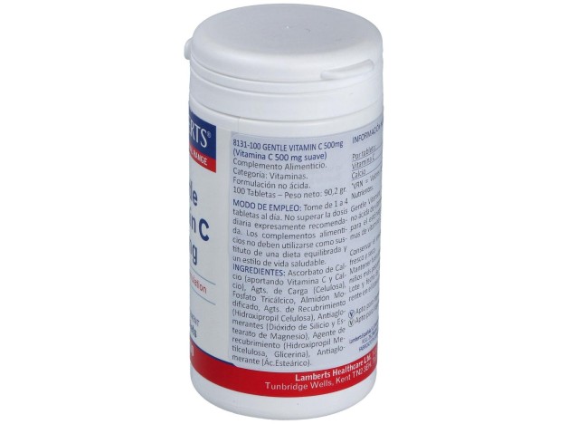 Lamberts Gentle Vitamina C 500Mg 100 Comprimidos