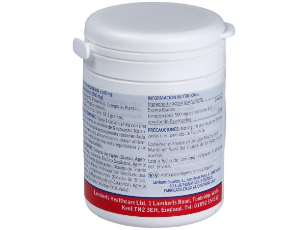 Lamberts Espino Blanco 2500Mg 60 Comprimidos