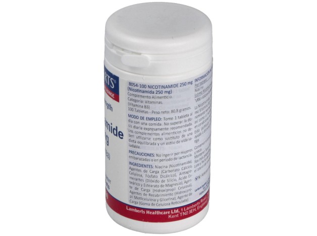 Lamberts Nicotinamida 250Mg Vitamina B3