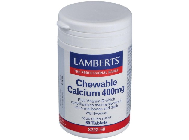 Lamberts Calcio Masticable 400 Mg 60 Comp