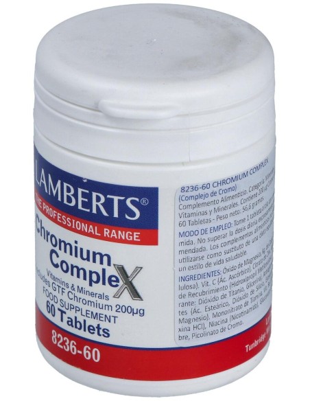 Lamberts Complejo De Cromo 60 Comprimidos