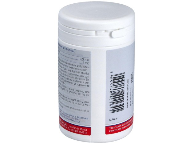 Betaína Hci 324 Mg Y Pepsina 5 Mg 180 Cápsulas