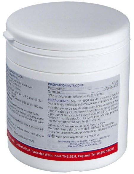 Acido Ascorbico (Polvo) 250 Gr.