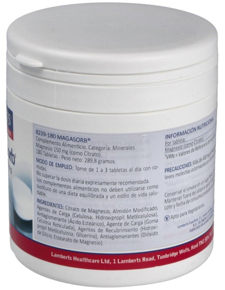 Magasorb 150Mg (Alta Absorcion) 180Comp.