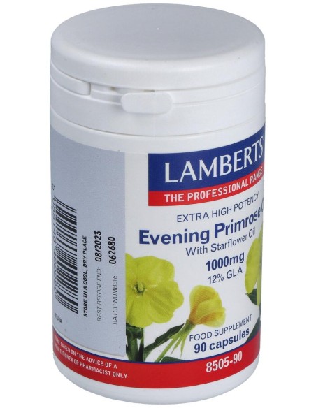 Lamberts Aceite Primula Extra Alta Potencia Con Borraja 1000Mg 9