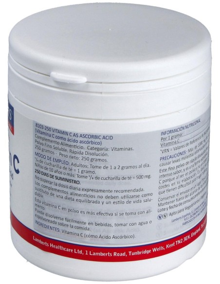 Acido Ascorbico (Polvo) 250 Gr.