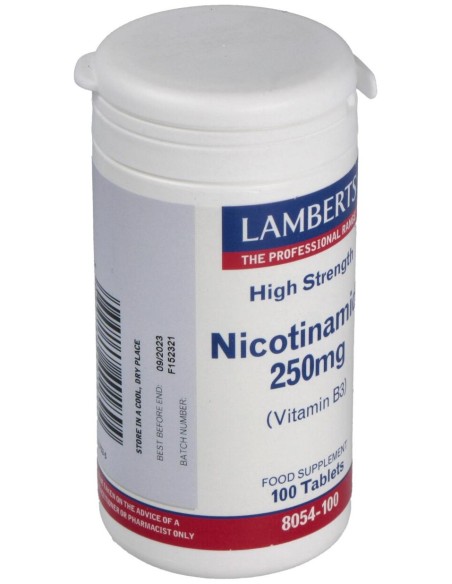 Lamberts Nicotinamida 250Mg Vitamina B3