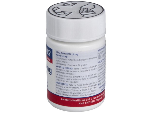Lamberts Iron 14Mg 100 Tabletas