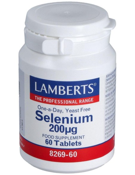 Selenio 200 Mcg. (Como Seleno-L-Metionina) 60Comp.
