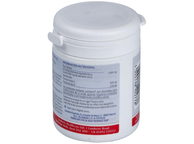 Lamberts Ginseng Siberiano 1500Mg 60 Comp