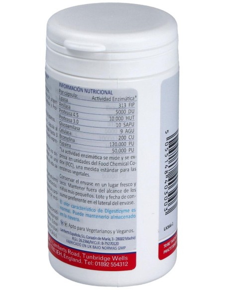 Digestizyme (Complejo De Enzimas) 100 Cap.