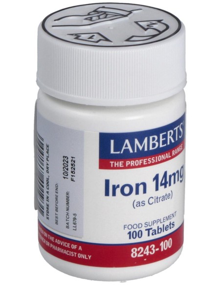 Lamberts Iron 14Mg 100 Tabletas