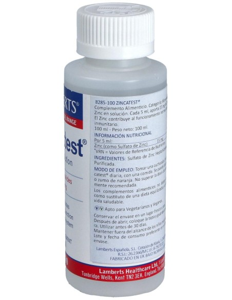 Zincatest® Lamberts 100 Comprimidos