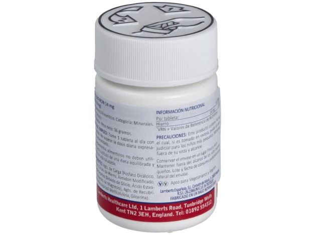 Lamberts Iron 14Mg 100 Tabletas