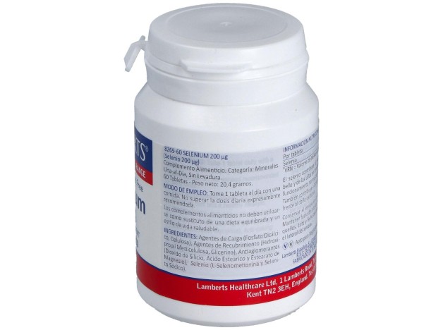 Selenio 200 Mcg. (Como Seleno-L-Metionina) 60Comp.
