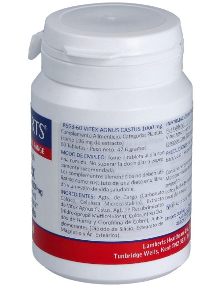 Sauzgatillo Agnus (Premenstrual Y Menopausia) 60Cap.
