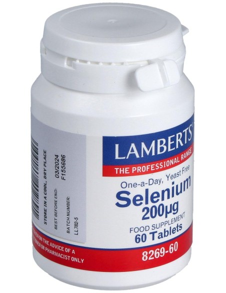 Selenio 200 Mcg. (Como Seleno-L-Metionina) 60Comp.