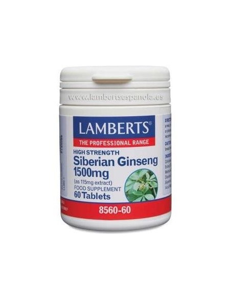 Lamberts Ginseng Siberiano 1500Mg 60 Comp