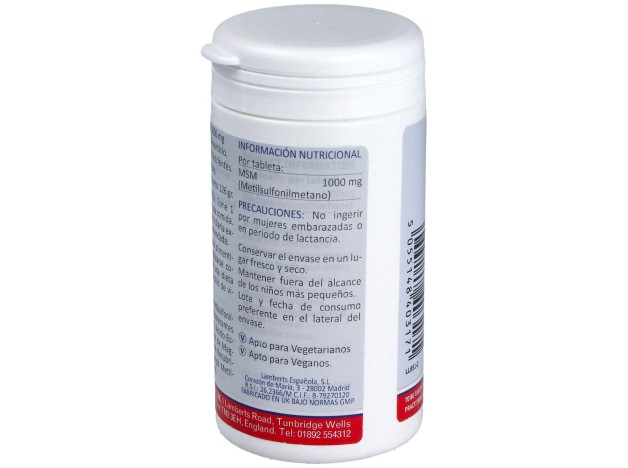 Lamberts Msm 1000Mg 120Tabletas