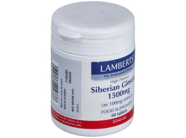 Lamberts Ginseng Siberiano 1500Mg 60 Comp