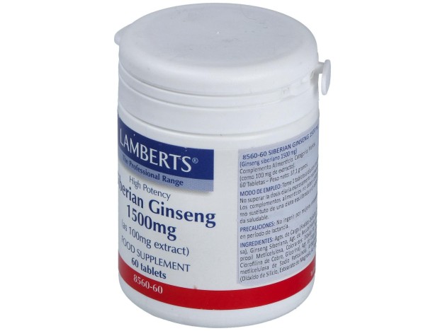 Lamberts Ginseng Siberiano 1500Mg 60 Comp