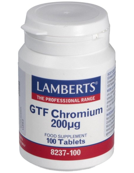 Lamberts Cromo Gtf 200Μg 100 Comprimidos