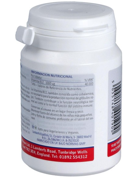 Lamberts Vitamina B12 1000 Mg 60Caps