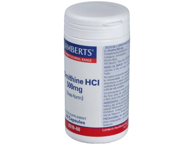 Lamberts Ornitina Hcl 500 Mg 60 Cap