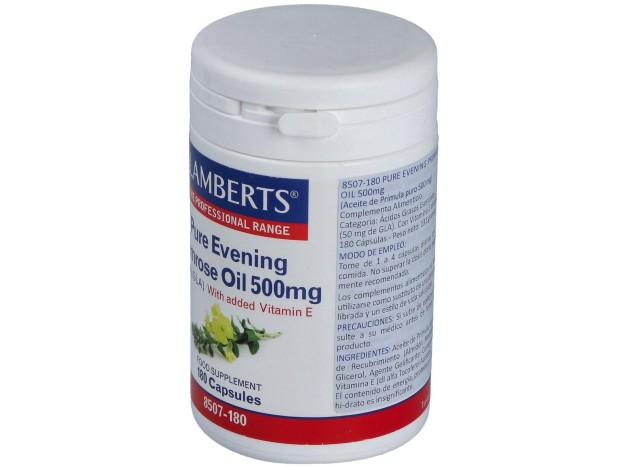 Lamberts Aceite De Primula Puro 500Mg 180 Caps