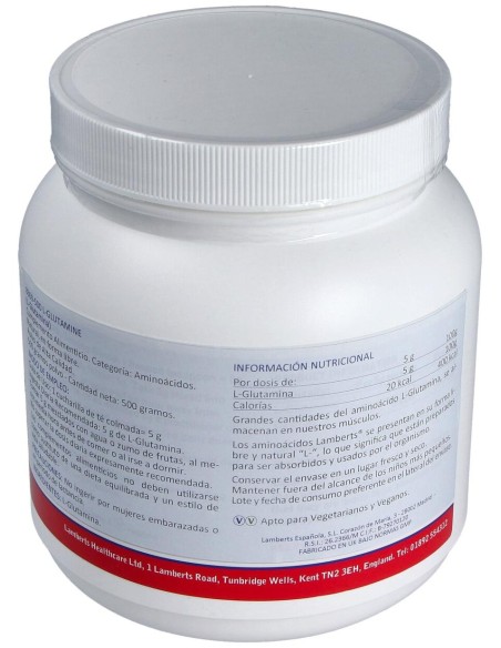 Lamberts L-Glutamine Polvo 500Gr.