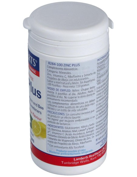Lamberts Zinc Plus Masticables 100 Comp