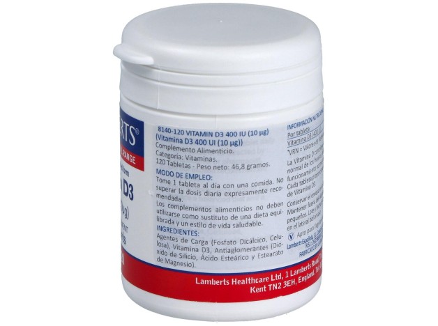Lamberts Vit D3 400 Iu 120 Comp