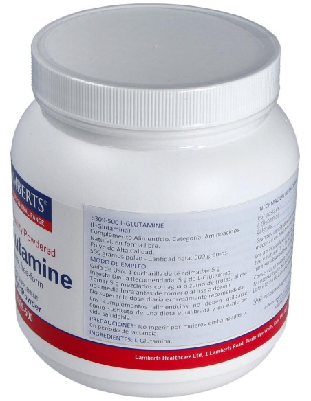 Lamberts L-Glutamine Polvo 500Gr.