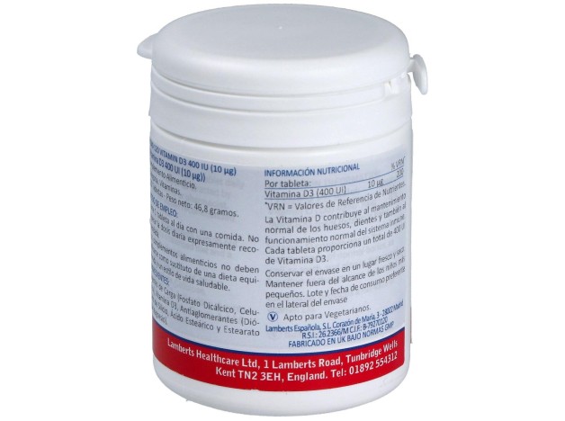Lamberts Vit D3 400 Iu 120 Comp
