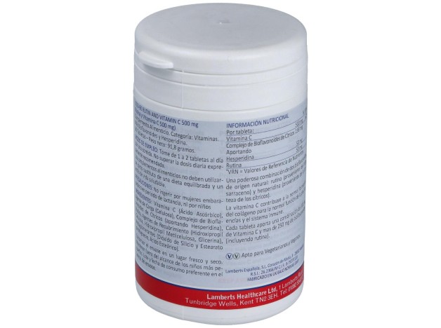 Lamberts Rutina Y Vitamina C 500Mg +...