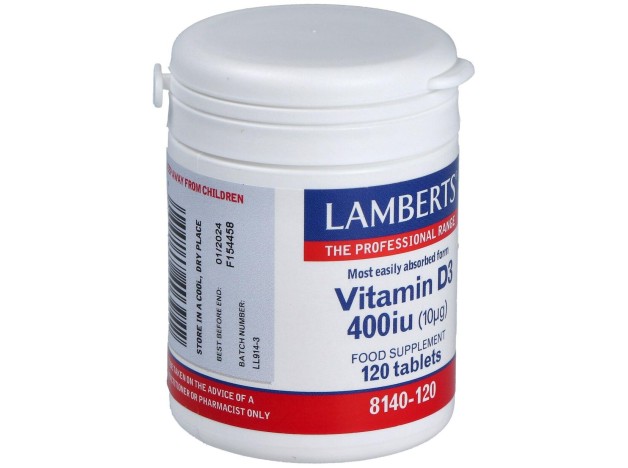 Lamberts Vit D3 400 Iu 120 Comp