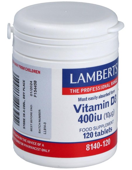 Lamberts Vit D3 400 Iu 120 Comp