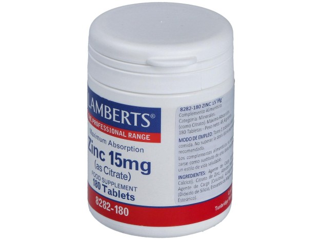 Zinc (Como Citrato) 15 Mg. 180Comp.