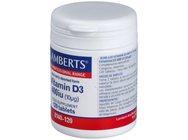 Lamberts Vit D3 400 Iu 120 Comp