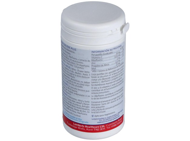 Lamberts Zinc Plus Masticables 100 Comp